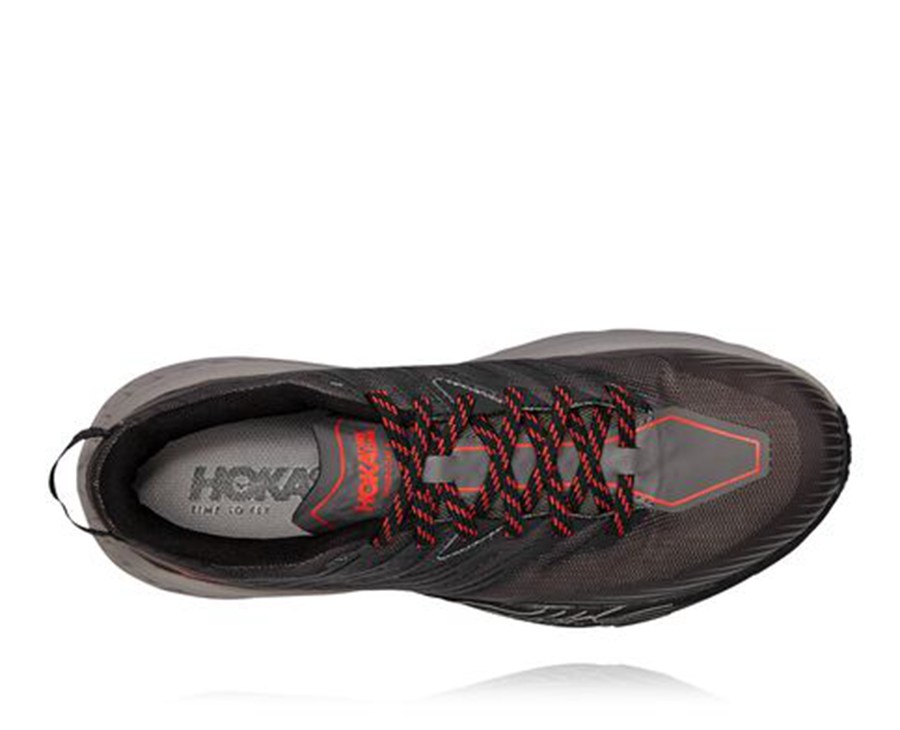 Hoka One One Trainers Mens Black - Speedgoat 4 - 09635WJVY